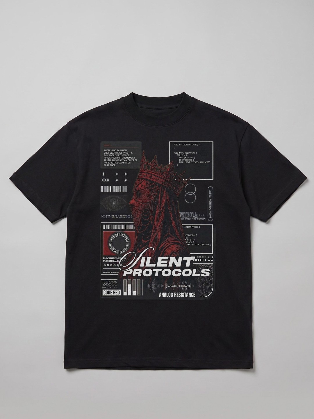 Silent Protocols / Minimal Medieval — Camiseta — frente